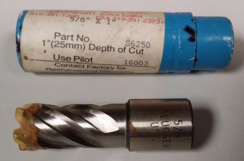 Jancy S6250 5/8&#034; x 1&#034; Slugger Drill Press Cutter Bit New Unused