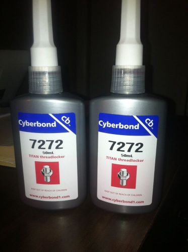 BRAND NEW - CYBERBOND TITAN THREADLOCKER 7272,  50ml bottle - RED - NEW BOTTLE