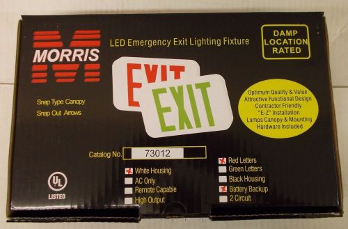 Morris 73012 LED EMERGENCY EXIT LIGHT