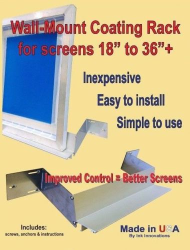Mmc screen rack conversion kit, screen holder, scoop-coater screen holding shelf for sale