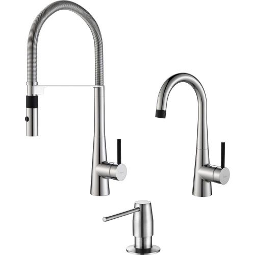 Kraus KPF-2730-2700-42CH Flex Commercial Style Kitchen &amp; Bar/Prep Faucet with S
