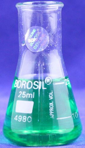 Borosilicate Borosil Erlenmeyer Flask:25ml flasks