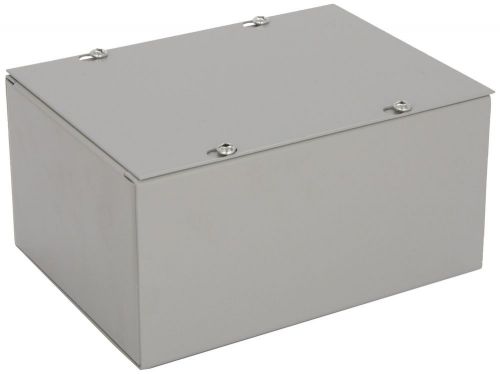 BUD Industries JB-3956 Steel NEMA 1 Sheet Metal Junction Box with Lift-off Sc...