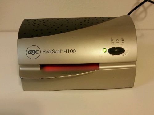 GBC H100 HeatSeal Hot or Cold Laminator 4&#034; Pouch Photo ID Not Fully Tested