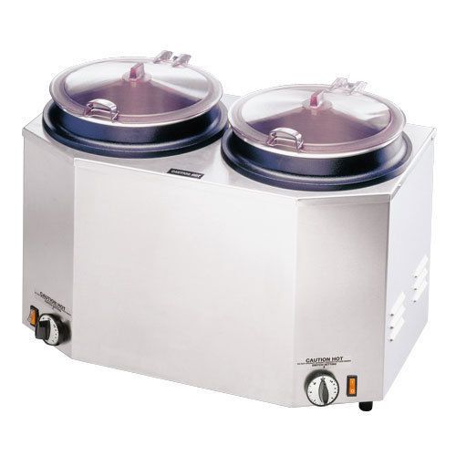TOMLINSON INDUSTRIES DUAL 12 QUART SOUP FOOD WARMER STAINLESS EXTERIOR - 1014788