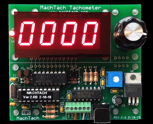 Machtach machine digital tachometer kit - rpm/sfm any lathe, mill, drill press for sale