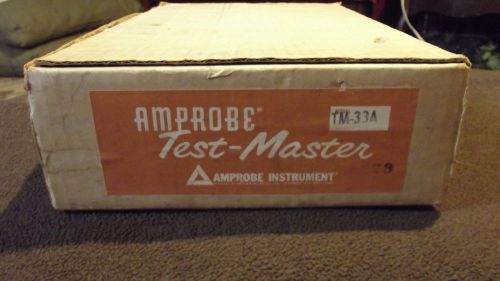 Amprobe Tester-Master Model TM-33A