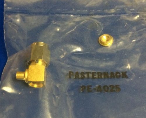 Pe4025 pasternack sma male right angle connector solder attach 50 ohm 12.4 ghz for sale