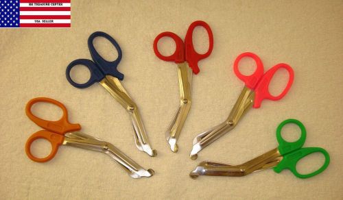 60 scissor wholesale lot - 5.5&#034; emt medical utility tactical survival scissors for sale