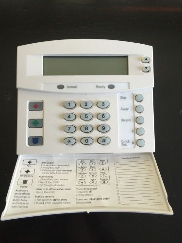 GE Home Security Alarm Keypad Concord FTP-1000 Fixed English 600-1020 FTP1000