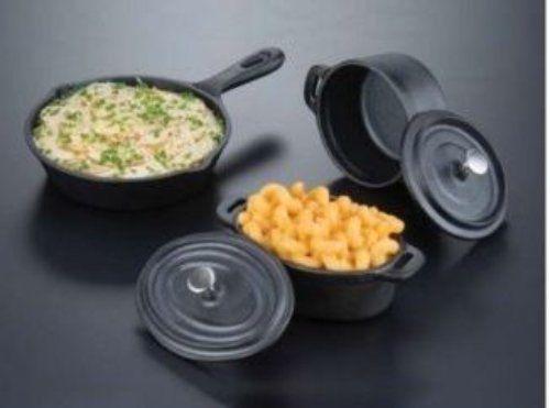 American Metalcraft  (CIPR42)  Cast Iron 4&#034; Round Casserole with Lid