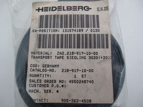 Heidelberg Offset Press Part  40 mm x 3020 mm Transport Tape New Item Old Stock