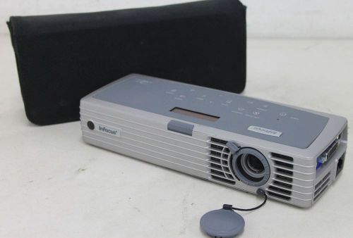 Infocus lp120 1100-lumen ultra compact portable presentation media projector for sale