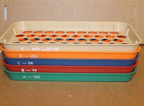 Vintage kwik sort jr coin sorting tray set with vinyl carry bag sorts 1c ~ $1 for sale