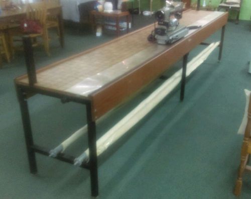 12 foot a-1 quilting table 3 poles &amp; a-1 singer industrial sewing machine works! for sale