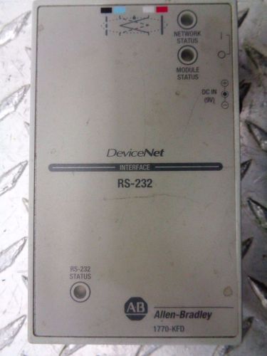 ALLEN BRADLEY 1770-KFD SER. A REV. M01  DEVICENET INTERFACE RS-232