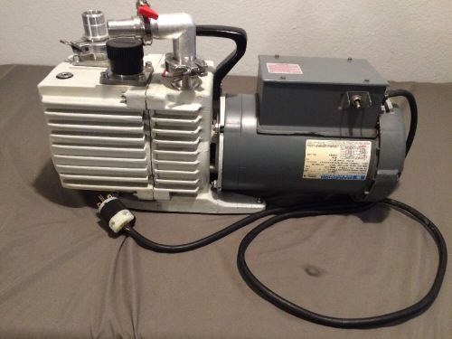 Leybold trivac d8a vacuum pump and marathon electric 72260117 motor hp-3/4 for sale