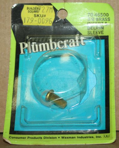 Plumbcraft 3/8&#034; Brass Insert and Delrin Sleeve plumbing Faucet Connection
