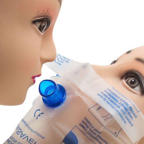 Cpr resuscitation mouth to mouth respirator face shield mask with one way valve for sale