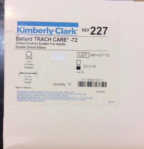 Kimberly-Clark Ballard TRACH CARE 72 Closed Suction System For Adults
