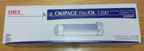 Okipage 16n/OL 1200 Genuine Black Toner Cartridge Kit 52109201