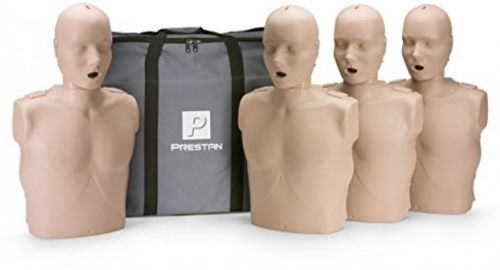 Prestan adult medium skin cpr-aed training manikins 4-pack (w/o cpr monitor) for sale