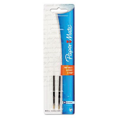 Universal Refill for Ballpoint Pens, Medium, Black, 2/Pack, Sold as 1 Package