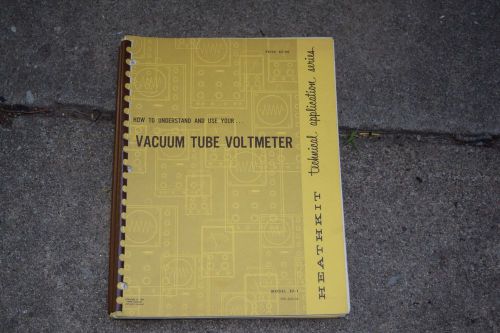 vintage heathkit vacuum tube voltmeter manual nice shape model ef-1