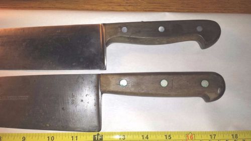 Two Large (Vintage?) J.A.Henckels 12&#034; Carving Knives NR $1 start