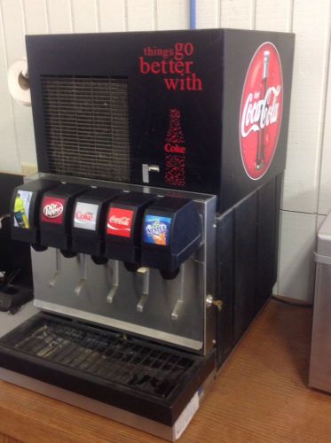 Soda fountain machine 6 head flavors works great everything you need pop for sale