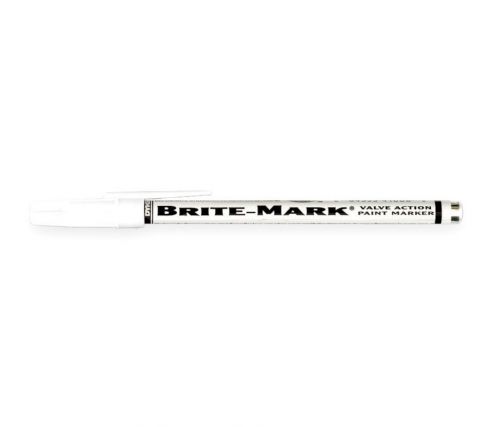 Dykem Valve Action Paint Markers, Brite Mark, White, QTY 8, 41008 |KO4|RL