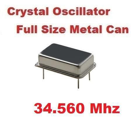 34.560mhz 34.560 mhz crystal oscillator full can ( qty 10 ) *** new *** for sale