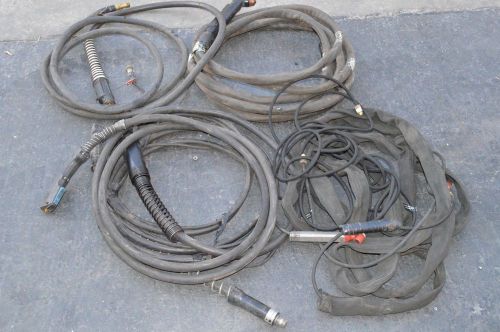 Lot of 6 Assorted MIG Welding Guns Supply Lines Connectors Hoses