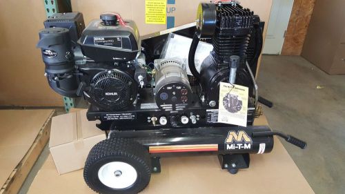Kohler powered  mi-t-m industrial air compressor/generator combo unit. for sale