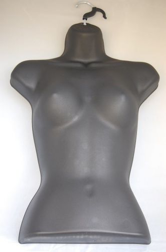 Black Female Hanging Mannequin Women Dress Form Torso Body Display Fits sz 5-10