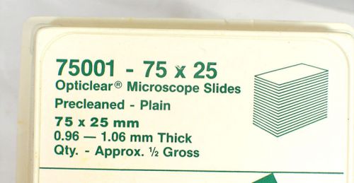 A Box of KIMBLE, Opticlear MICROSCOPE Glass SLIDES - 75001 - 75 x 25mm