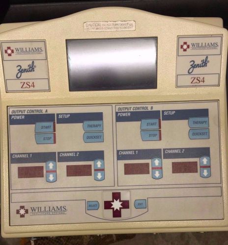 WILLIAMS HEALTHCARE SYSTEMS ZENITH ZS4 PRE MOD, INTERFERENTIAL AND RUSSIAN STIM