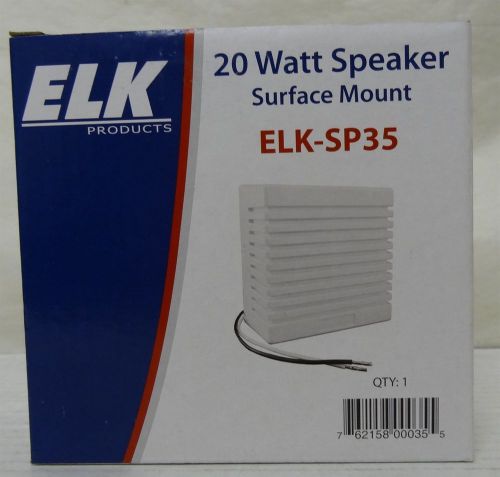 ELK Products 20 Watt Speaker Surface Mount ELK-SP35 White