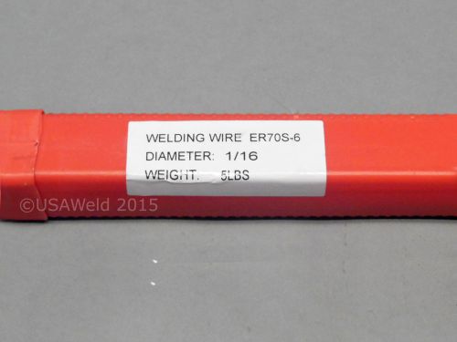1/16 er70s6 tig welding steel filler wire rod 36&#034; 5 lb for sale