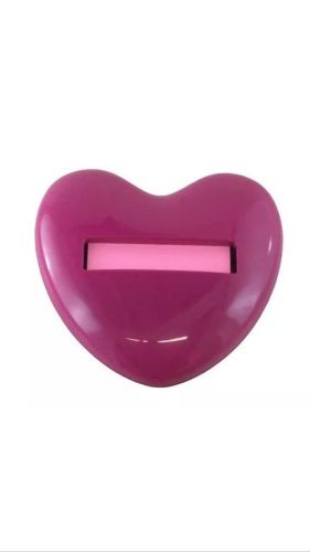 3M Post-It Note Dispenser - Pink Heart Shaped (SHIPS FAST)
