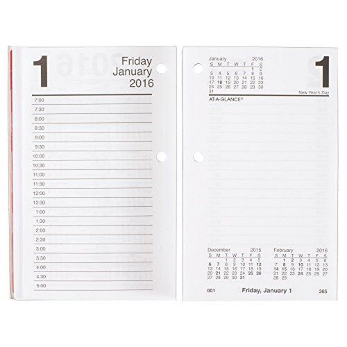 AT-A-GLANCE Daily Desk Calendar 2016 Refill, 12 Months, 3.5 x 6 Inch Page Size