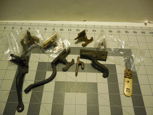 Vintage Hardware latches old stock/used lot of 9 zz13B