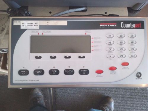 Rice lake parts counting scale counterpart 50 x 0.005 lbs w/ ethernet, ntep for sale