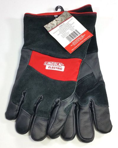 Premium Leather Mig Stick Welding Gloves K2980-XL Lincoln Electric Split Cowhide