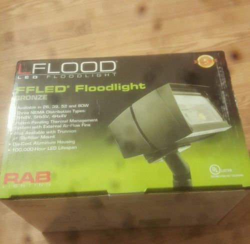 RAB FFLED39 Watt  LED Flood Light Fixture Floodlight 5000K BRONZE NEW