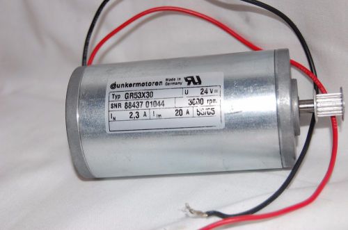 Dunkermotoren GR53X30 Servo Motor 24V 3600RPM