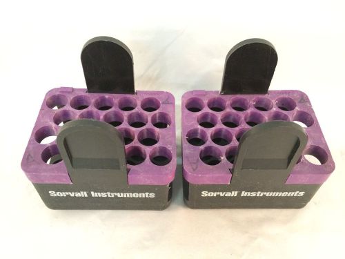 Lot of 2 Sorvall DuPont Instruments 20-Place Buckets/Inserts #00833