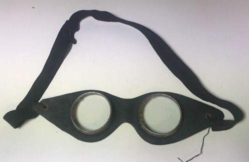 Vintage Welding? Motorcycle? Antique Goggles Black