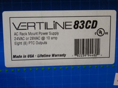 ALTRONIX Vertiline 83CD AC Rack Mount Power Supply 24VAC or 28VAC 10A NEW