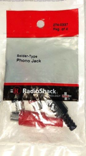 NEW Radio Shack Solder Type Phone Jack #274-0337 Package of 4